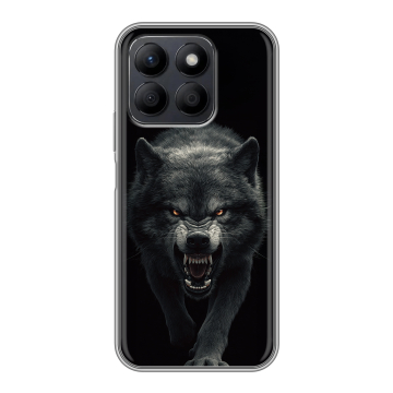 Силиконовый чехол на Honor X8c с принтом Волк Силиконовый чехол на Honor X8c с принтом Волк