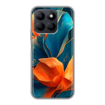 Силиконовый чехол на Honor X8c с принтом Цветы