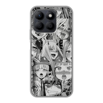 Силиконовый чехол на Honor X8c с принтом Ahegao Ахегао Аниме