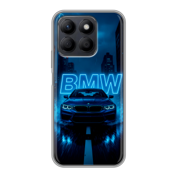 Силиконовый чехол на Honor X8c с принтом BMW БМВ
