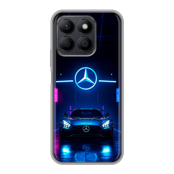 Силиконовый чехол на Honor X8c с принтом Mercedes Мерседес Силиконовый чехол на Honor X8c с принтом Mercedes Мерседес