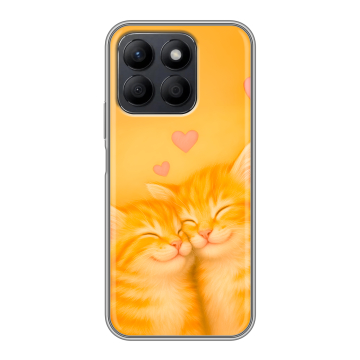 Силиконовый чехол на Honor X8c с принтом Милые котята Силиконовый чехол на Honor X8c с принтом Милые котята