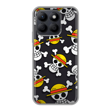 Силиконовый чехол на Honor X8c с принтом One Piece Ван Пис