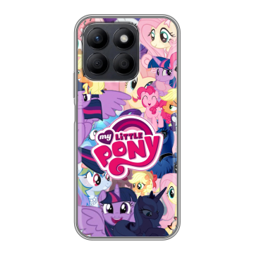 Силиконовый чехол на Honor X8c с принтом My little pony Дружба чудо