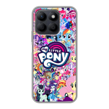 Силиконовый чехол на Honor X8c с принтом My little pony Дружба чудо Силиконовый чехол на Honor X8c с принтом My little pony Дружба чудо