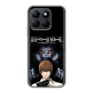Силиконовый чехол на Honor X8c с принтом Death note Тетрадь смерти