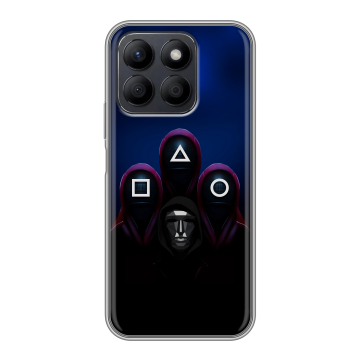 Силиконовый чехол на Honor X8c с принтом Игра Кальмара