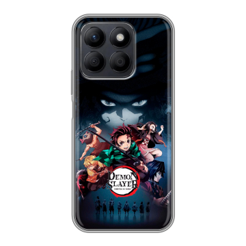 Силиконовый чехол на Honor X8c с принтом Demon Slayer Клинок рассекающий демонов Силиконовый чехол на Honor X8c с принтом Demon Slayer Клинок рассекающий демонов