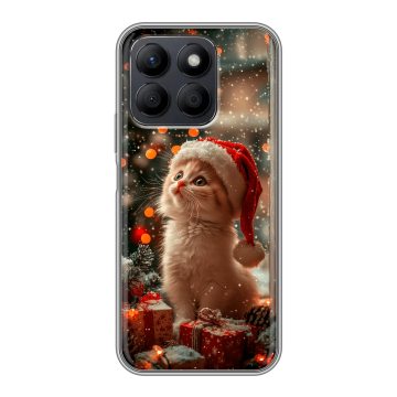 Силиконовый чехол на Honor X8c с принтом Новый год