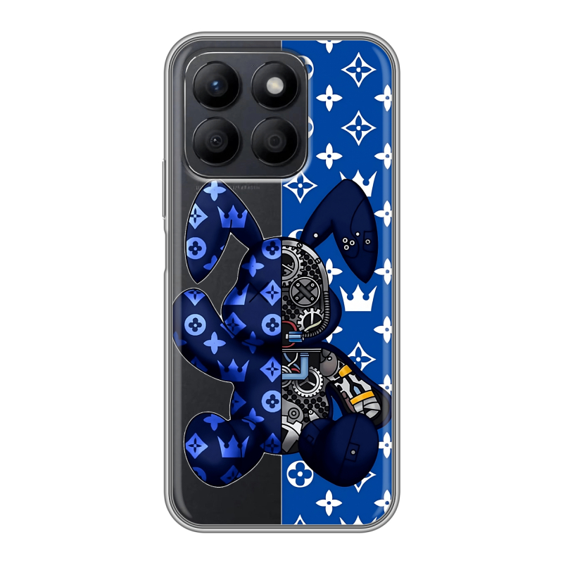 Силиконовый чехол на Honor X8c с принтом Луи робот Силиконовый чехол на Honor X8c с принтом Луи робот