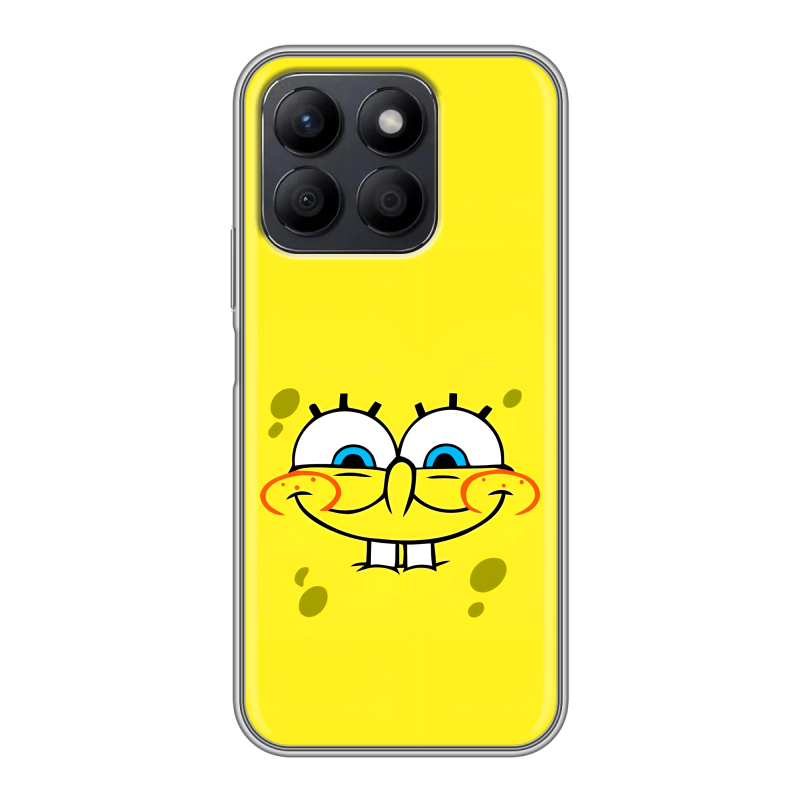 Силиконовый чехол на Honor X8c с принтом спанчбоб спанч боб Силиконовый чехол на Honor X8c с принтом спанчбоб спанч боб