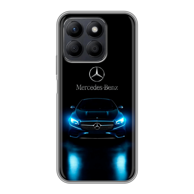 Силиконовый чехол на Honor X8c с принтом Mercedes Мерседес Силиконовый чехол на Honor X8c с принтом Mercedes Мерседес