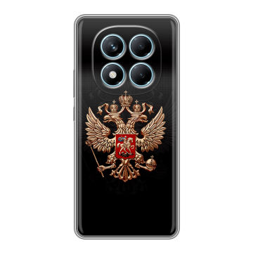 Силиконовый чехол на Redmi Note 14 Pro 4G с принтом Герб России Силиконовый чехол на Redmi Note 14 Pro 4G с принтом Герб России