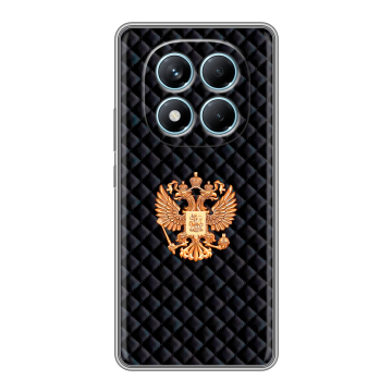 Силиконовый чехол на Redmi Note 14 Pro 4G с принтом Герб России принт