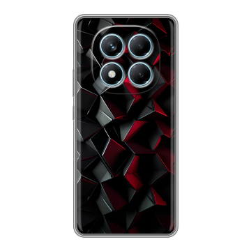 Силиконовый чехол на Redmi Note 14 Pro 4G с принтом Абстракция