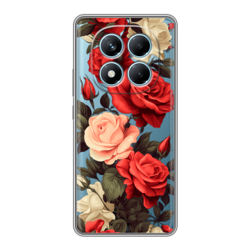 Силиконовый чехол на Redmi Note 14 Pro 4G с принтом Розы