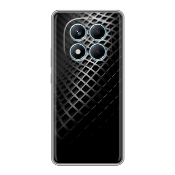 Силиконовый чехол на Redmi Note 14 Pro 4G с принтом Текстура металла