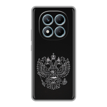 Силиконовый чехол на Redmi Note 14 Pro 4G с принтом Герб России