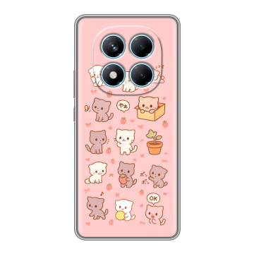 Силиконовый чехол на Redmi Note 14 Pro 4G с принтом Hello Kitty Хелоу Кити