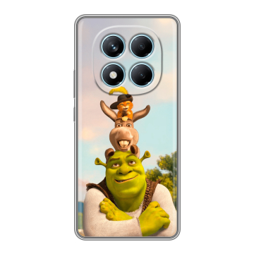 Силиконовый чехол на Redmi Note 14 Pro 4G с принтом Шрек Shrek Силиконовый чехол на Redmi Note 14 Pro 4G с принтом Шрек Shrek