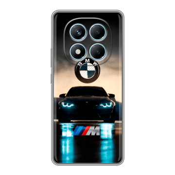 Силиконовый чехол на Redmi Note 14 Pro 4G с принтом БМВ BMW Силиконовый чехол на Redmi Note 14 Pro 4G с принтом БМВ BMW