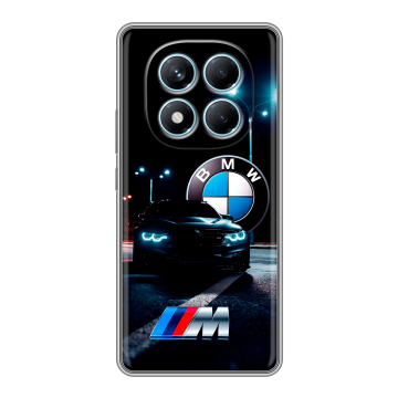 Силиконовый чехол на Redmi Note 14 Pro 4G с принтом БМВ BMW Силиконовый чехол на Redmi Note 14 Pro 4G с принтом БМВ BMW