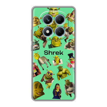 Силиконовый чехол на Redmi Note 14 Pro 4G с принтом Шрек Shrek Силиконовый чехол на Redmi Note 14 Pro 4G с принтом Шрек Shrek