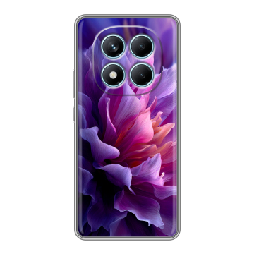 Силиконовый чехол на Redmi Note 14 Pro 4G с принтом женский цветы