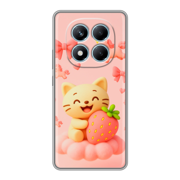 Силиконовый чехол на Redmi Note 14 Pro 4G с принтом для девочек