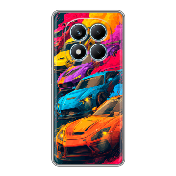 Силиконовый чехол на Redmi Note 14 Pro 4G с принтом Тачки Силиконовый чехол на Redmi Note 14 Pro 4G с принтом Тачки