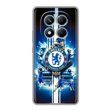Силиконовый чехол на Redmi Note 14 Pro 4G с принтом Chelsea Челси