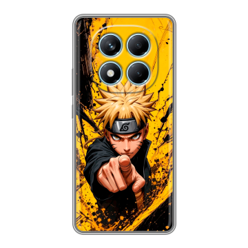 Силиконовый чехол на Redmi Note 14 Pro 4G с принтом Naruto Наруто