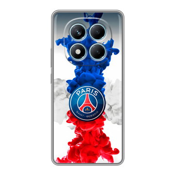 Силиконовый чехол на Redmi Note 14 Pro 4G с принтом PSG ПСЖ