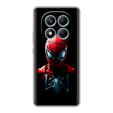 Силиконовый чехол на Redmi Note 14 Pro 4G с принтом Spiderman Человек паук