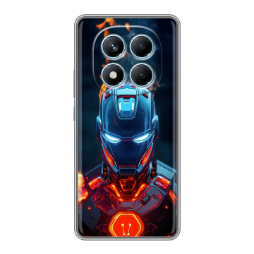 Силиконовый чехол на Redmi Note 14 Pro 4G с принтом IronMan Железный человек