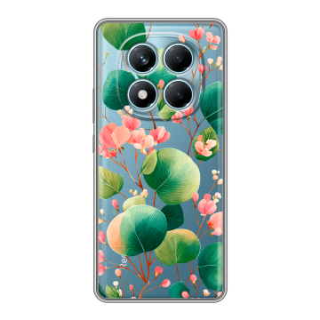 Силиконовый чехол на Redmi Note 14 Pro 4G с принтом женский