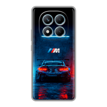 Силиконовый чехол на Redmi Note 14 Pro 4G с принтом BMW БМВ