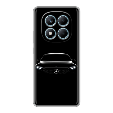 Силиконовый чехол на Redmi Note 14 Pro 4G с принтом Mercedes Мерседес