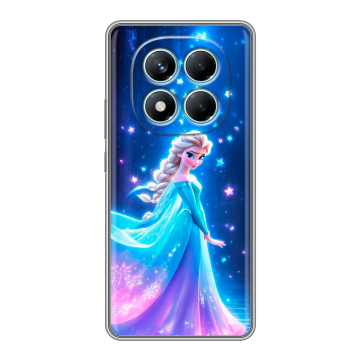 Силиконовый чехол на Redmi Note 14 Pro 4G с принтом Холодное сердце Frozen