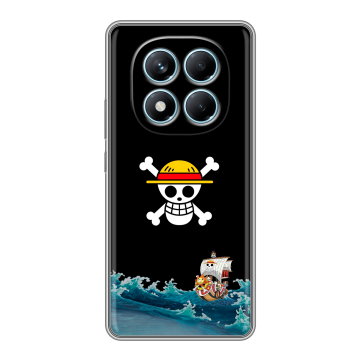 Силиконовый чехол на Redmi Note 14 Pro 4G с принтом One Piece Ван Пис