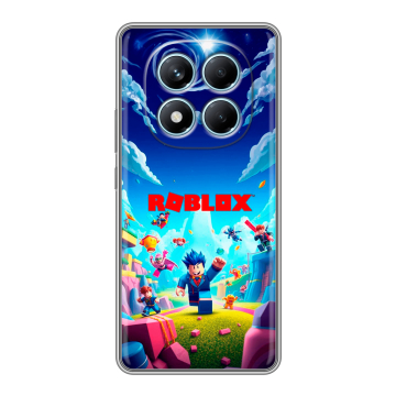 Силиконовый чехол на Redmi Note 14 Pro 4G с принтом Roblox Роблокс