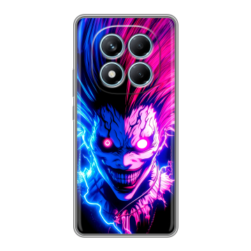 Силиконовый чехол на Redmi Note 14 Pro 4G с принтом Death note Тетрадь смерти