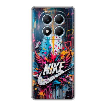Силиконовый чехол на Redmi Note 14 Pro 4G с принтом Nike Найк