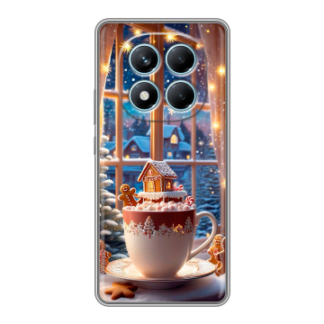 Силиконовый чехол на Redmi Note 14 Pro 4G с принтом Новый год