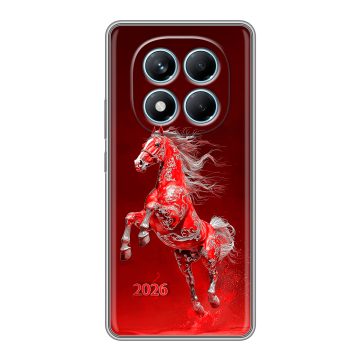 Силиконовый чехол на Redmi Note 14 Pro 4G с принтом Новый год