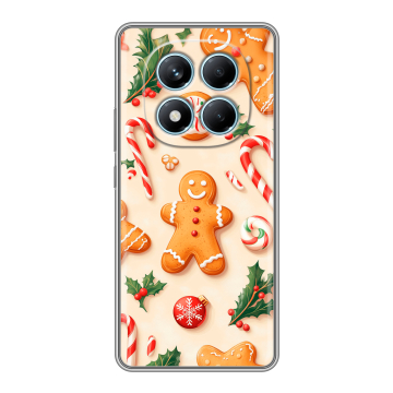 Силиконовый чехол на Redmi Note 14 Pro 4G с принтом Новый год