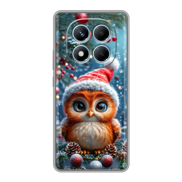 Силиконовый чехол на Redmi Note 14 Pro 4G с принтом Новый год