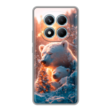 Силиконовый чехол на Redmi Note 14 Pro 4G с принтом Новый год Силиконовый чехол на Redmi Note 14 Pro 4G с принтом Новый год