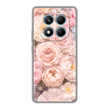 Силиконовый чехол на Redmi Note 14 Pro 4G с принтом женский