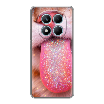 Силиконовый чехол на Redmi Note 14 Pro 4G с принтом для девочек